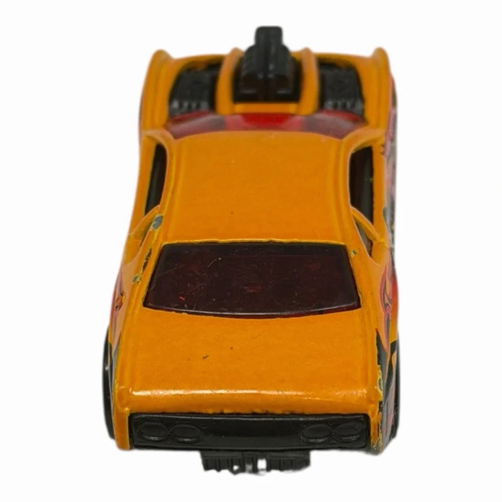 2001 Hot Wheels Overbored 454 Orange Car from Cyborg Assault Pack‎